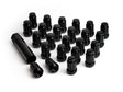 ICON Alloys Lug Nut Kit Black - 12x1.5 - 24 Lug Nuts w/ Key ICON Lug Nuts  AXOPROS