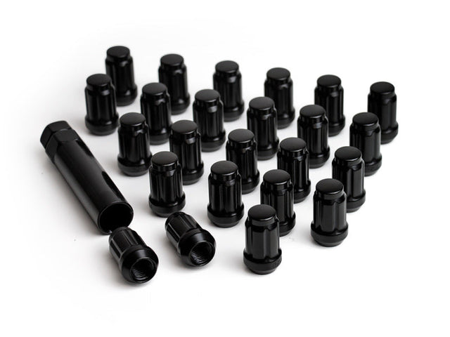 ICON Alloys Lug Nut Kit Black - 12x1.5 - 24 Lug Nuts w/ Key ICON Lug Nuts  AXOPROS