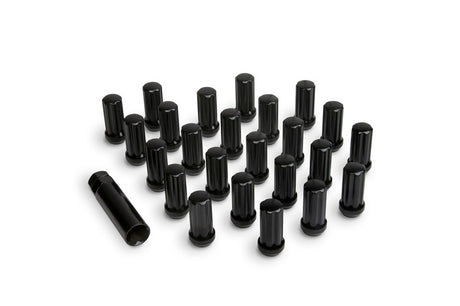 ICON Alloys Lug Nut Kit Black - 14x1.5 - 24 Lug Nuts w/ Key ICON Lug Nuts  AXOPROS
