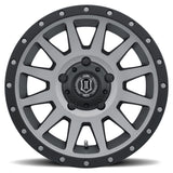 ICON Compression 17x8.5 5x150 25mm Offset 5.75in BS 110.1mm Bore Titanium Wheel ICON Wheels - Cast  AXOPROS