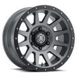 ICON Compression 17x8.5 6x5.5 25mm Offset 5.75in BS 95.1mm Bore Titanium Wheel ICON Wheels - Cast  AXOPROS