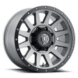 ICON Compression HD 18x9 8x170 6mm Offset 5.25in BS Titanium Wheel ICON Wheels - Cast  AXOPROS