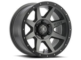 ICON Rebound 17x8.5 5x150 25mm Offset 5.75in BS 110.1mm Bore Titanium Wheel ICON Wheels - Cast  AXOPROS