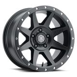 ICON Rebound 17x8.5 5x5.5 0mm Offset 4.75in BS Satin Black Wheel ICON Wheels - Cast  AXOPROS