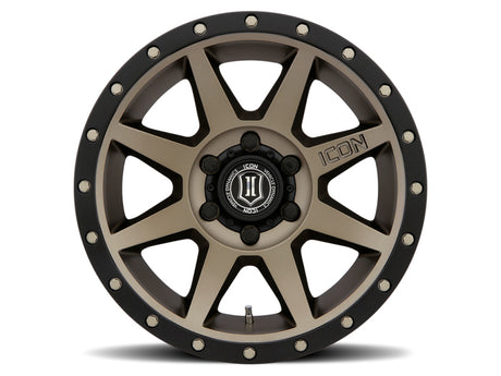 ICON Rebound 17x8.5 6x5.5 25mm Offset 5.75in BS 95.1mm Bore Bronze Wheel ICON Wheels - Cast  AXOPROS