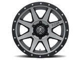 ICON Rebound 17x8.5 6x5.5 25mm Offset 5.75in BS 95.1mm Bore Titanium Wheel ICON Wheels - Cast  AXOPROS