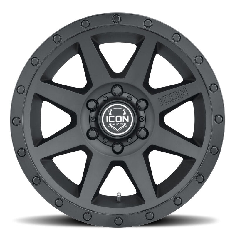 ICON Rebound 18x9 6x135 6mm Offset 5.25in BS 87.1mm Bore Double Black Wheel ICON Wheels - Cast  AXOPROS