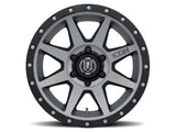 ICON Rebound 18x9 6x5.5 0mm Offset 5in BS 106.1mm Bore Titanium Wheel ICON Wheels - Cast  AXOPROS