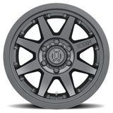 ICON Rebound Pro 17x8.5 5x5 -6mm Offset 4.5in BS 71.5mm Bore Satin Black Wheel ICON Wheels - Cast  AXOPROS