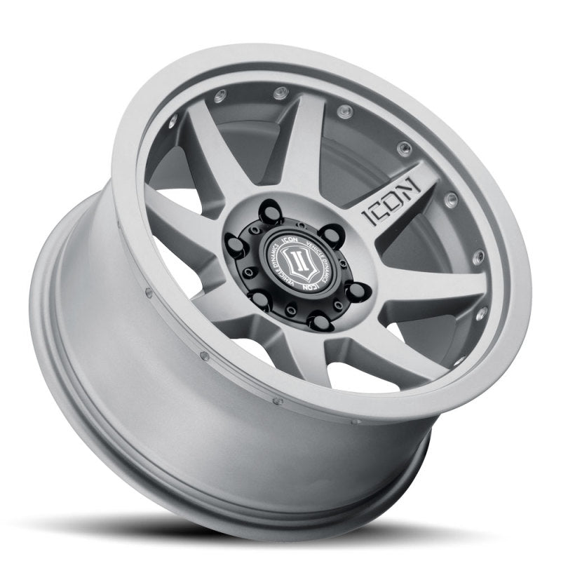 ICON Rebound Pro 17x8.5 6x135 6mm Offset 5in BS 87.1mm Bore Titanium Wheel ICON Wheels - Cast  AXOPROS