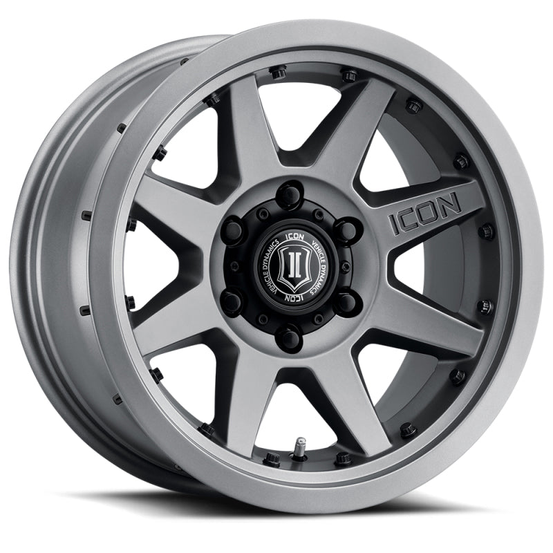 ICON Rebound Pro 17x8.5 6x135 6mm Offset 5in BS 87.1mm Bore Titanium Wheel ICON Wheels - Cast  AXOPROS