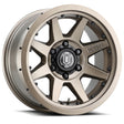 ICON Rebound Pro 17x8.5 6x5.5 0mm Offset 4.75in BS 106.1mm Bore Bronze Wheel ICON Wheels - Cast  AXOPROS