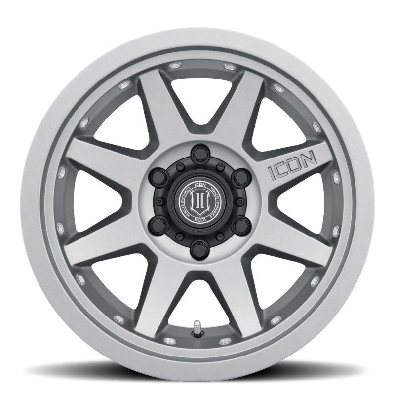 ICON Rebound Pro 17x8.5 6x5.5 0mm Offset 4.75in BS 106.1mm Bore Titanium Wheel ICON Wheels - Cast  AXOPROS