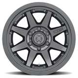 ICON Rebound Pro 17x8.5 6x5.5 25mm Offset 5.75in BS 95.1mm Bore Satin Black Wheel ICON Wheels - Cast  AXOPROS