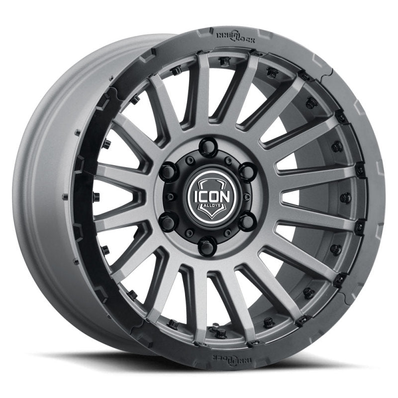 ICON Recon Pro 17x8.5 6x5.5 0mm Offset 4.75in BS 106.1mm Bore Charcoal Wheel ICON Wheels - Cast  AXOPROS