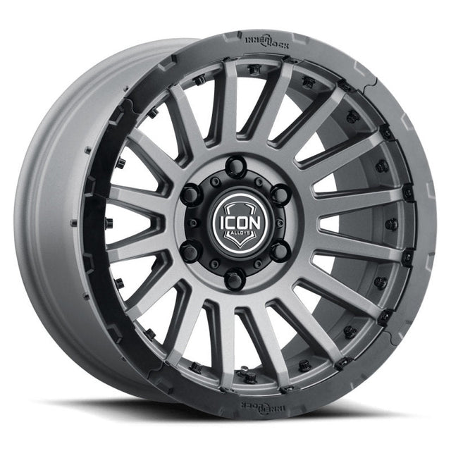 ICON Recon Pro 17x8.5 6x5.5 0mm Offset 4.75in BS 106.1mm Bore Charcoal Wheel ICON Wheels - Cast  AXOPROS