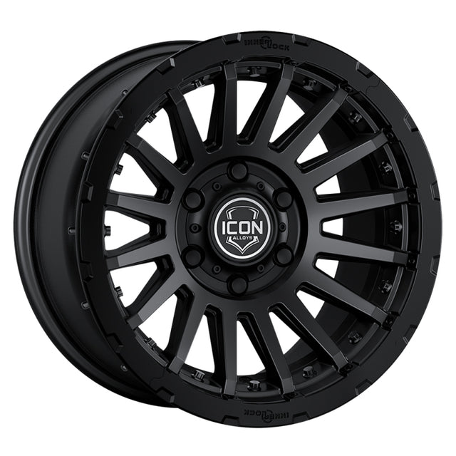 ICON Recon Pro 17x8.5 6x5.5 0mm Offset 4.75in BS 106.1mm Bore Satin Black Wheel ICON Wheels - Cast  AXOPROS