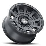 ICON Thrust 17x8.5 6x5.5 0mm Offset 4.75in BS Satin Black Wheel ICON Wheels - Cast  AXOPROS