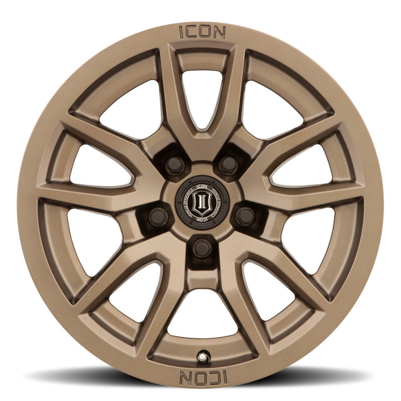 ICON Vector 5 17x8.5 5x150 25mm Offset 5.75in BS 110.1mm Bore Bronze Wheel ICON Wheels - Cast  AXOPROS