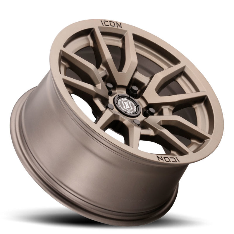 ICON Vector 5 17x8.5 5x150 25mm Offset 5.75in BS 110.1mm Bore Bronze Wheel ICON Wheels - Cast  AXOPROS