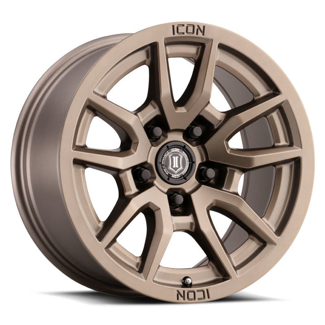 ICON Vector 5 17x8.5 5x150 25mm Offset 5.75in BS 110.1mm Bore Bronze Wheel ICON Wheels - Cast  AXOPROS