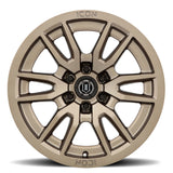 ICON Vector 6 17x8.5 6x5.5 0mm Offset 4.75in BS 106.1mm Bore Bronze Wheel ICON Wheels - Cast  AXOPROS