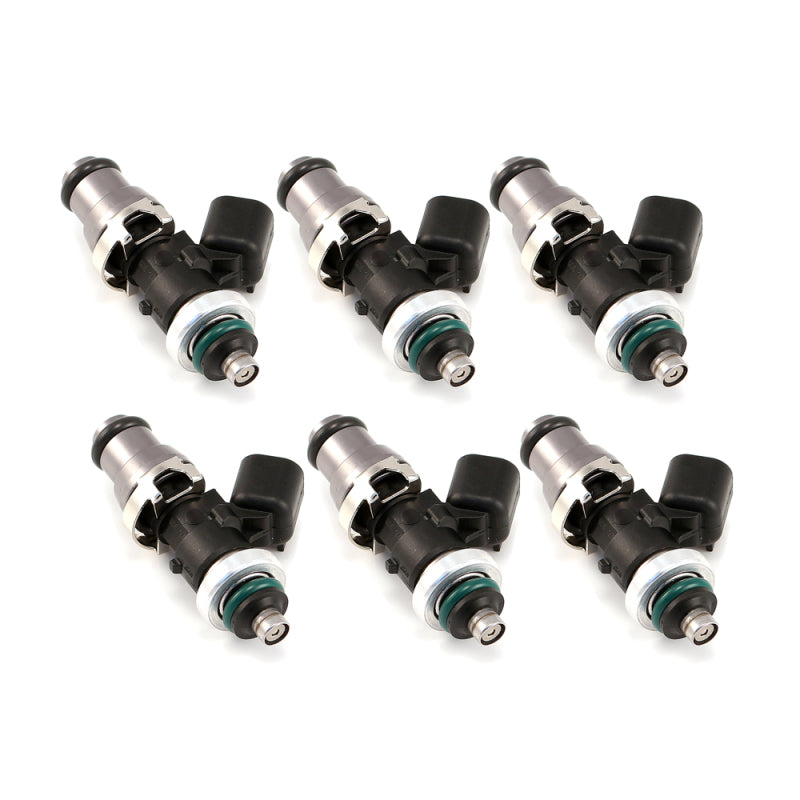 Injector Dynamics 1340cc Injectors-48mm Length-14mm Grey Top-14mm L O-Ring(R35 Low Spacer)(Set of 6) Injector Dynamics Fuel Injector Sets - 6Cyl  AXOPROS