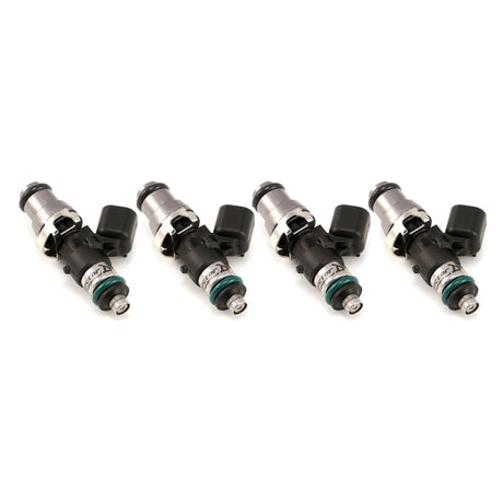 Injector Dynamics 1340cc Injectors - 48mm Length - 14mm Grey Top - 14mm Lower O-Ring (Set of 4) Injector Dynamics Fuel Injector Sets - 4Cyl  AXOPROS