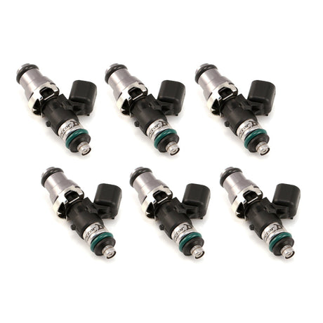 Injector Dynamics 1340cc Injectors - 48mm Length - 14mm Grey Top - 14mm Lower O-Ring (Set of 6) Injector Dynamics Fuel Injector Sets - 6Cyl  AXOPROS