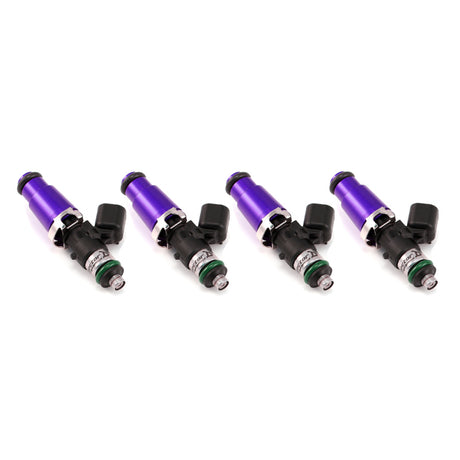 Injector Dynamics 1340cc Injectors - 60mm Length - 14mm Purple Top - 14mm Lower O-Ring (Set of 4) Injector Dynamics Fuel Injector Sets - 4Cyl  AXOPROS