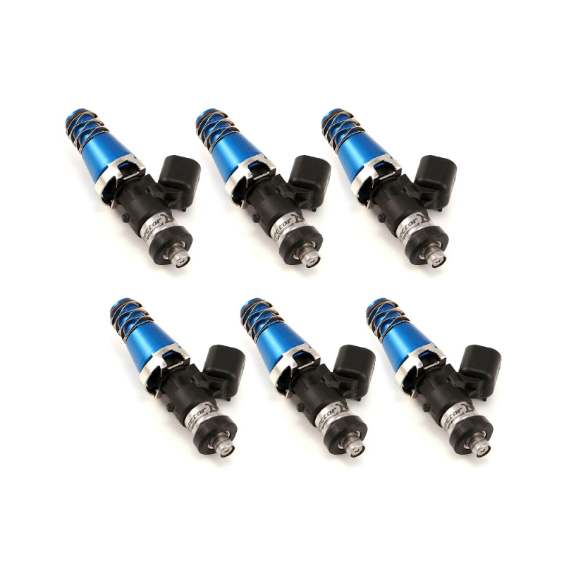 Injector Dynamics ID1050X Injectors 11mm (Blue) Adaptor Tops Denso Lower Cushions (Set of 6) Injector Dynamics Fuel Injector Sets - 6Cyl  AXOPROS