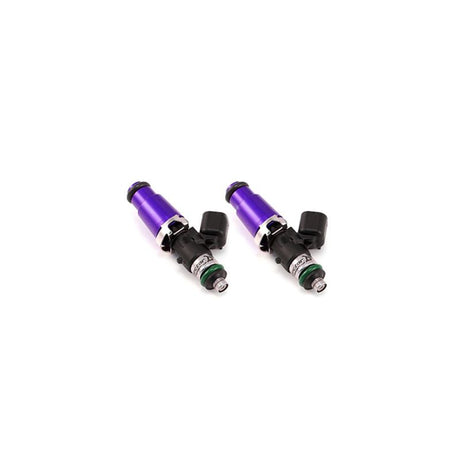 Injector Dynamics ID1050X Injectors - 60mm Length - 14mm Purple Top - 14mm Lower O-Ring (Set of 2) Injector Dynamics Fuel Injector Sets - 2Cyl  AXOPROS