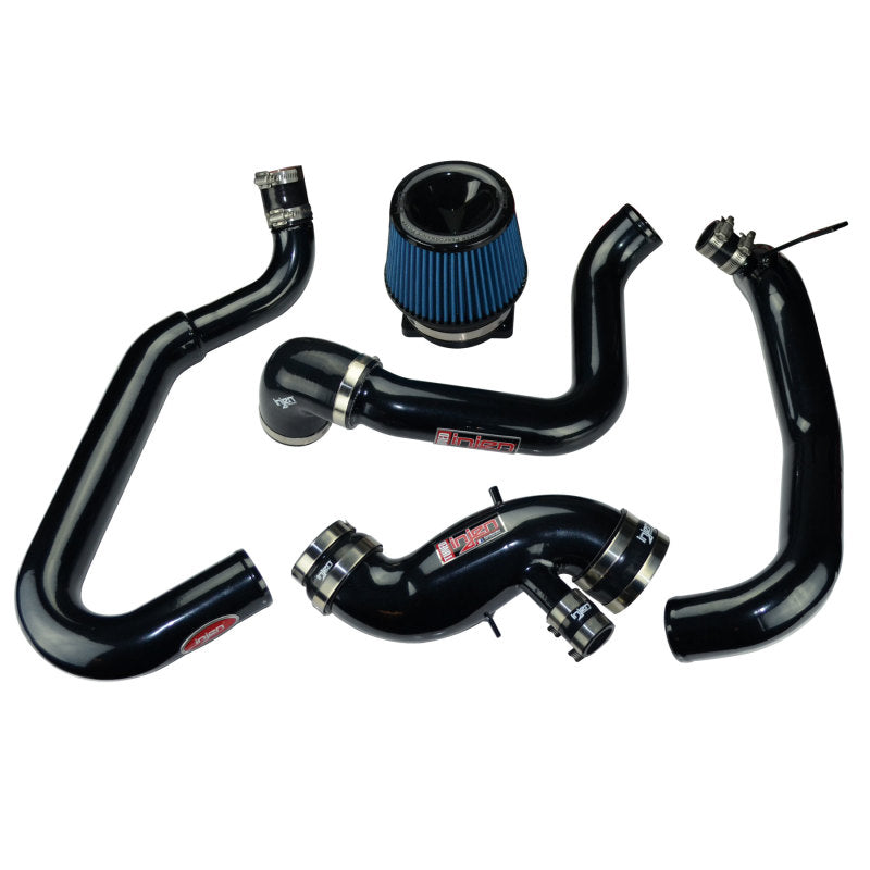 Injen 03-06 Evo 8/9/MR Cast Aluminum Intake System w/ Full Intercooler Piping Black Short Ram Intake Injen Cold Air Intakes  AXOPROS
