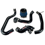 Injen 03-06 Evo 8/9/MR Cast Aluminum Intake System w/ Full Intercooler Piping Black Short Ram Intake Injen Cold Air Intakes  AXOPROS