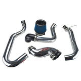 Injen 03-06 Evo 8/9/MR Cast Aluminum Intake System w/ Full Intercooler Piping Polished Short Ram Int Injen Cold Air Intakes  AXOPROS