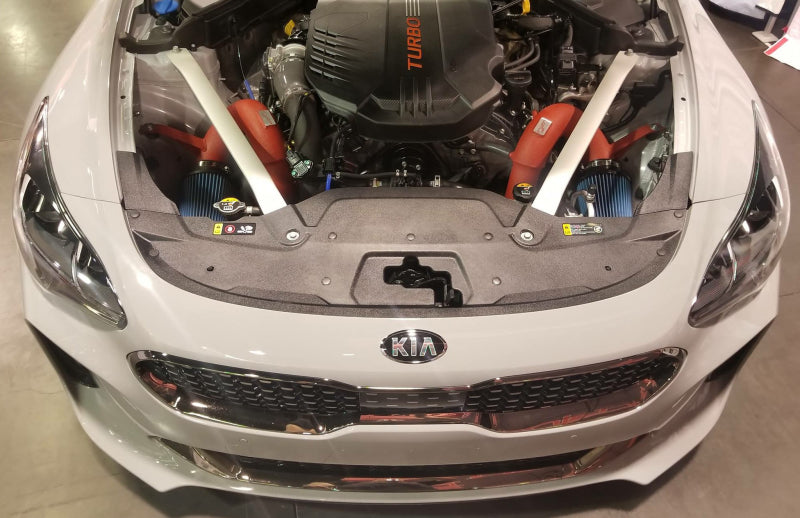Injen 18-20 Kia Stinger 3.3L Twin Turbo Wrinkle Red Short Ram Air Intake Injen Cold Air Intakes  AXOPROS