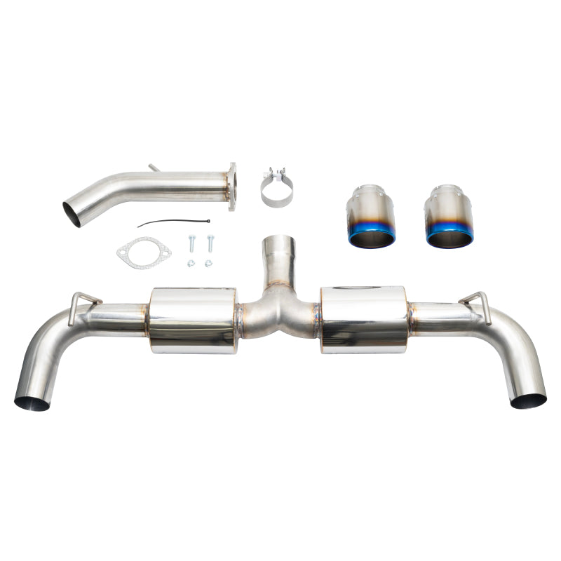 Injen 19-22 Hyundai Veloster N L4 2.0L Turbo Performance SS Axle Back Exhaust System - Burnt Ti Tips Injen Axle Back  AXOPROS
