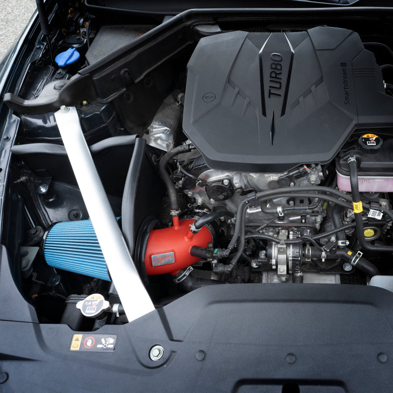 Injen 22-23 Kia Stinger 2.5L Turbo L4 Wrinkle Black Short Ram Tuned Intake System Injen Cold Air Intakes  AXOPROS