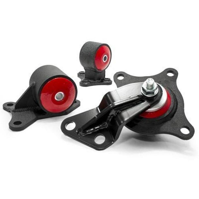 Innovative 01-05 Civic D-Series Black Steel Mounts 75A Bushings Innovative Mounts Engine Mounts  AXOPROS