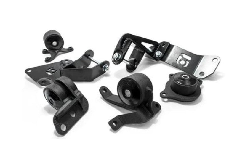 Innovative 01-05 Civic K-Series Black Steel Mounts 75A Bushings (Not K24 Trans) Innovative Mounts Engine Mounts  AXOPROS