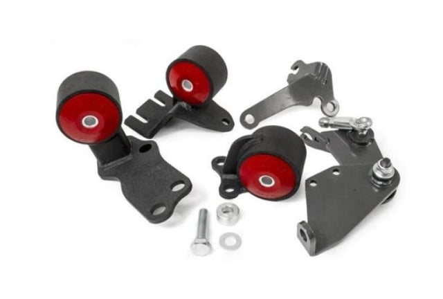 Innovative 88-91 Civic B-Series Black Steel Mounts 60A Bushings w/o Actuator Innovative Mounts Engine Mounts  AXOPROS