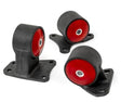 Innovative 88-91 Prelude B-Series Black Steel Mounts 75A Bushings Innovative Mounts Engine Mounts  AXOPROS