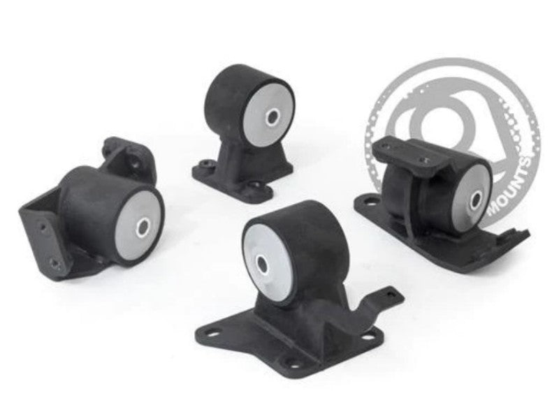 Innovative 90-99 Toyota MR2 5S/3S Black Steel Mounts 85A Bushings Innovative Mounts Engine Mounts  AXOPROS