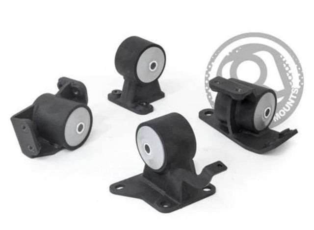 Innovative 90-99 Toyota MR2 5S/3S Black Steel Mounts 85A Bushings Innovative Mounts Engine Mounts  AXOPROS
