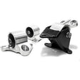 Innovative 96-00 Civic B/D Series Silver Aluminum Mounts 95A Bushings (2 Bolt) Innovative Mounts Engine Mounts  AXOPROS