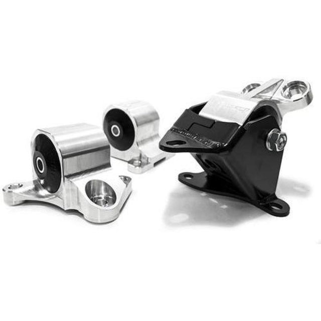 Innovative 96-00 Civic B/D Series Silver Aluminum Mounts 95A Bushings (2 Bolt) Innovative Mounts Engine Mounts  AXOPROS