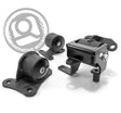 Innovative 97-01 Honda Prelude H/F Series Black Replacement Steel Mounts 75A Bushings Innovative Mounts Engine Mounts  AXOPROS