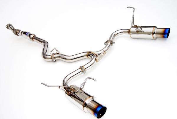 Invidia 08-11 STi Hatch / 11 WRX Hatch Dual N1 Single Layer Titanium Tipped Cat-back Exhaust Invidia Catback  AXOPROS