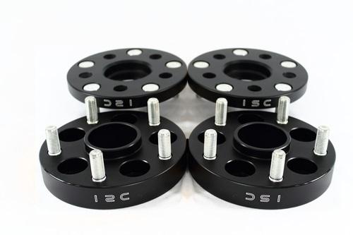ISC Suspension 5x100 Hub Centric Wheel Spacers 25mm Black (Pair) ISC Suspension Wheel Spacers & Adapters  AXOPROS