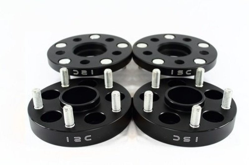 ISC Suspension 5x114.3 Hub Centric Wheel Spacers 20mm Black (Pair) ISC Suspension Wheel Spacers & Adapters  AXOPROS